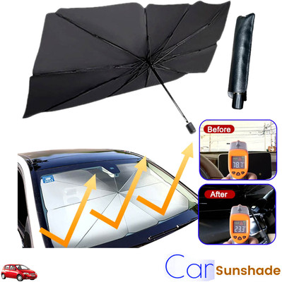 Rhtdm Windshield Sun Shade For Chevrolet UVA, Universal For Car(Black)