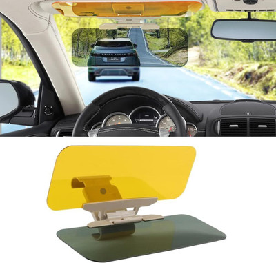 zishnav Dashboard Sun Shade For Universal For Car Universal For Car(Yellow)
