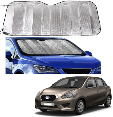 ROSHNEER ENTERPRISES Windshield Sun Shade For Datsun Go(Silver)