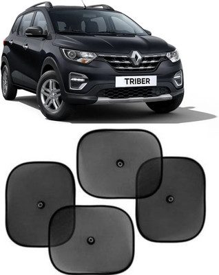 RideXpert Side Window, Rear Window Sun Shade For Renault Triber(Black)