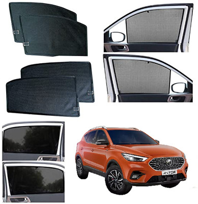 INSURE AUTOMOTIVE Side Window Sun Shade For MG Astor(Black)