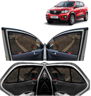 Kingsway Side Window, Rear Window Sun Shade For Renault Kwid(Black)