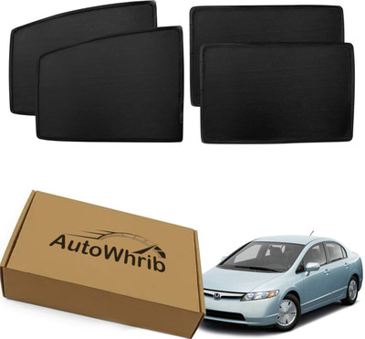 Autowhrib Side Window Sun Shade For Honda Universal For Car(Black)