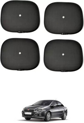 APICAL Side Window Sun Shade For Fiat Linea(Black)