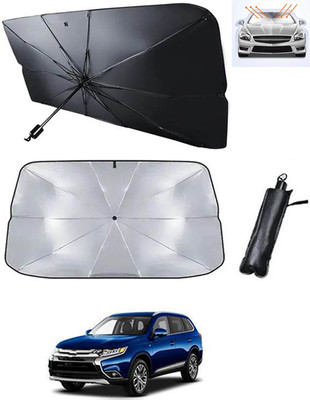 RKPSP Windshield Sun Shade For Universal For Car Outlander(Black, Silver)