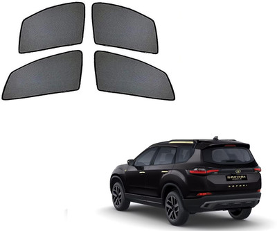 AuTO ADDiCT Side Window Sun Shade For Tata Safari(Black)