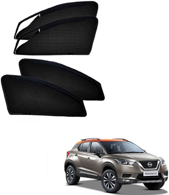 AuTO ADDiCT Side Window Sun Shade For Nissan Magnite(Black)