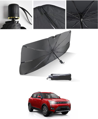 AYW Windshield Sun Shade For Mahindra XUV 300(Black, Silver)
