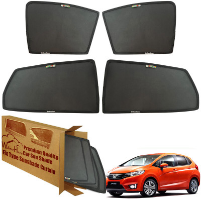 WolkomHome Side Window Sun Shade For Honda Universal For Car(Black)