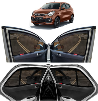 Kingsway Side Window, Rear Window Sun Shade For Maruti Suzuki Celerio(Black)
