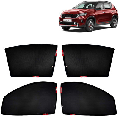 Kingsway Side Window, Rear Window Sun Shade For Kia Sonet(Black)