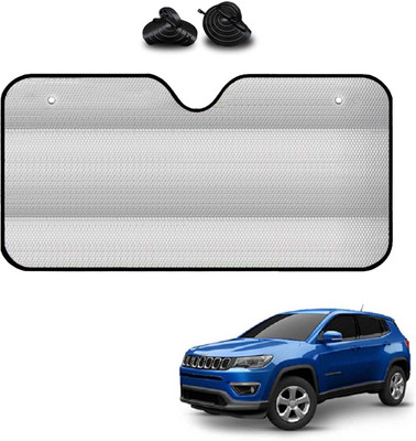 COSMOGEAR Windshield, Dashboard, Rear Window Sun Shade For Jeep Compass(Silver)