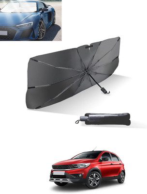 MATIES Windshield Sun Shade For Tata Universal For Car(Black, Silver)