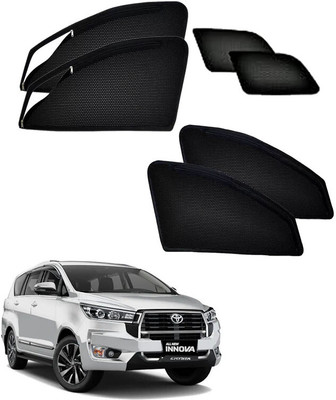 HARKRISH Side Window Sun Shade For Toyota Innova Crysta(Black)