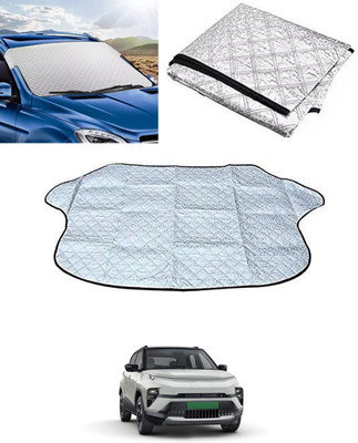 RKPSP Windshield Sun Shade For Tata Punch EV(Silver)