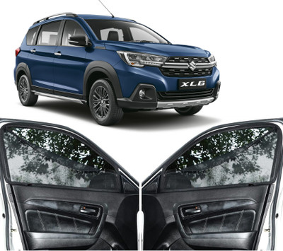 GATIMAN Rear Window, Side Window Sun Shade For Maruti Suzuki XL6(Black)