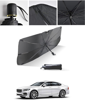 AYW Windshield Sun Shade For Volvo S90(Black, Silver)