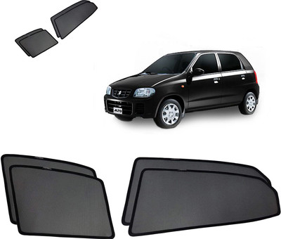 RAKRISH Rear Window, Side Window Sun Shade For Maruti Suzuki Alto(Black)
