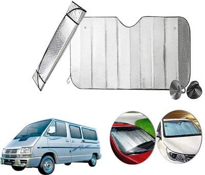 AUTO PEARL Dashboard, Windshield Sun Shade For Tata Winger(Silver)