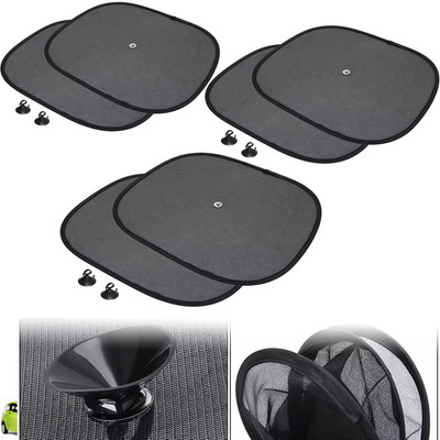 DvineAutoFashionZ Side Window Sun Shade For Mahindra Reva, Universal For Car(Black)