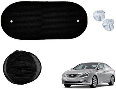 Automotive Prist Rear Window Sun Shade For Hyundai Sonata Embera(Black)