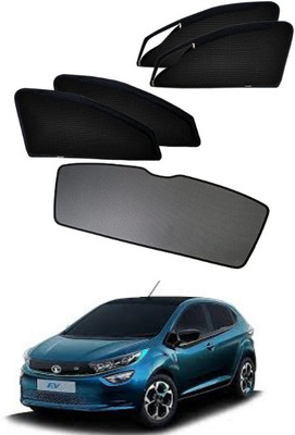 Top Vechile Rear Window, Side Window Sun Shade For Tata Altroz(Black)