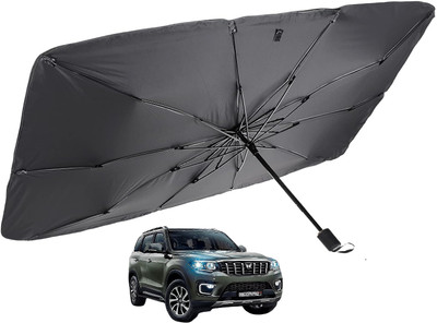 MOCKHE Windshield Sun Shade For Mahindra Scorpio N(Silver)