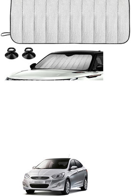GONAMA Rear Window Sun Shade For Hyundai Accent(Silver)