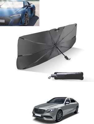 MATIES Windshield Sun Shade For Mercedes Benz S350(Black, Silver)