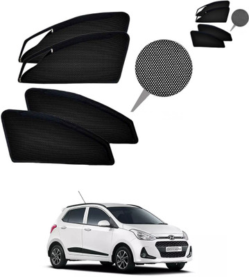 RAKRISH Rear Window, Side Window Sun Shade For Hyundai Grand i10(Black)