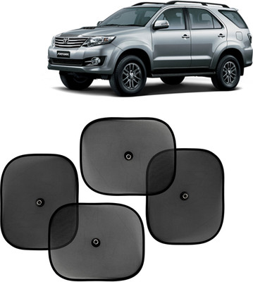 Kingsway Side Window, Rear Window, Windshield Sun Shade For Toyota Fortuner(Black)