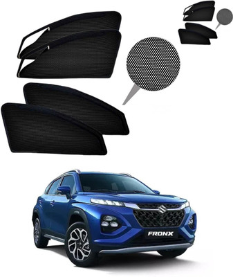 RAKRISH Rear Window, Side Window Sun Shade For Maruti Suzuki Fronx(Black)
