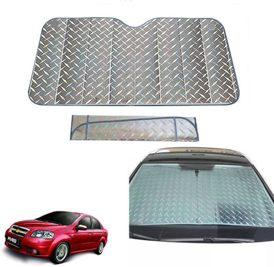 AUTO PEARL Dashboard, Windshield Sun Shade For Chevrolet Aveo(Grey)
