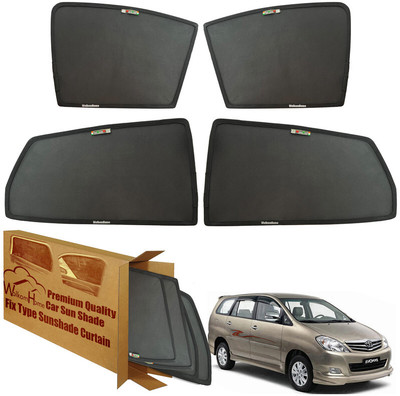 WolkomHome Side Window Sun Shade For Toyota Innova(Black)