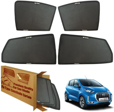 WolkomHome Side Window Sun Shade For Datsun Redi GO(Black)