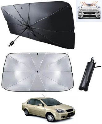 RKPSP Windshield Sun Shade For Ford Universal For Car(Silver, Black)