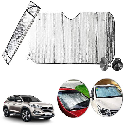 AUTO PEARL Dashboard, Windshield Sun Shade For Hyundai Tucson(Silver)