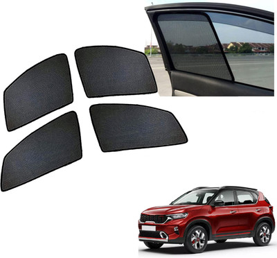 PEEPS STORE Side Window Sun Shade For Kia Sonet(Black)