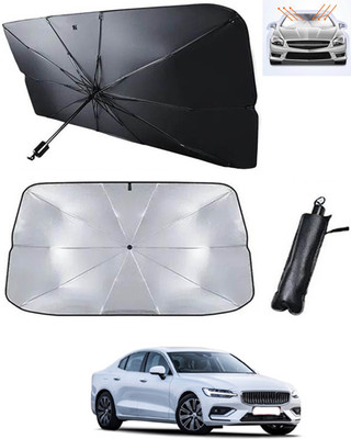 RKPSP Windshield Sun Shade For Volvo S60(Black, Silver)