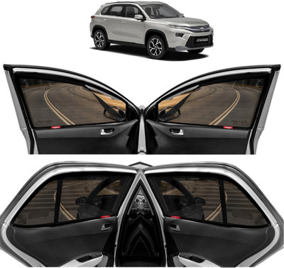 Kingsway Side Window, Rear Window Sun Shade For Toyota Urban Cruiser Hyryder(Black)