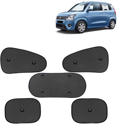Kingsway Side Window, Rear Window, Windshield Sun Shade For Maruti Suzuki WagonR(Black)