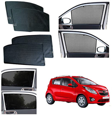 INSURE AUTOMOTIVE Side Window Sun Shade For Chevrolet Beat(Black)