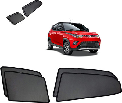 RAKRISH Rear Window, Side Window Sun Shade For Mahindra KUV 100(Black)