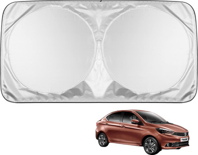 MOCKHE Windshield Sun Shade For Tata Tigor(Silver)