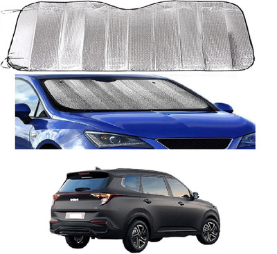 ROSHNEER ENTERPRISES Windshield Sun Shade For Kia Carens(Silver)