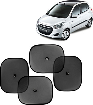 Kingsway Side Window, Rear Window, Windshield Sun Shade For Hyundai i10(Black)
