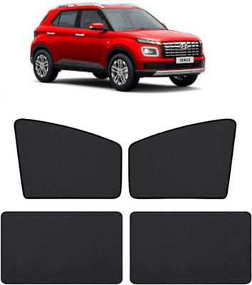 RAKRISH Rear Window, Side Window Sun Shade For Hyundai Venue(Black)