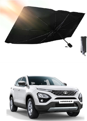 ROSHNEER ENTERPRISES Windshield Sun Shade For Tata Harrier(Black, Silver)