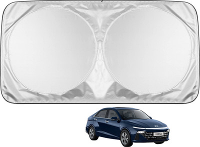 MOCKHE Windshield Sun Shade For Hyundai Verna(Silver)