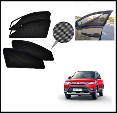 RAKRISH Rear Window, Side Window Sun Shade For Maruti Suzuki Vitara Brezza(Black)